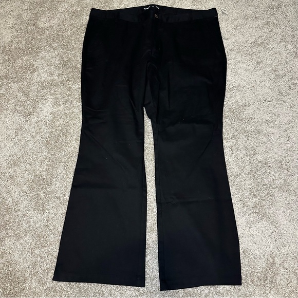 High-Waisted Black Flare Pants, Size 20 - Picture 1 of 6